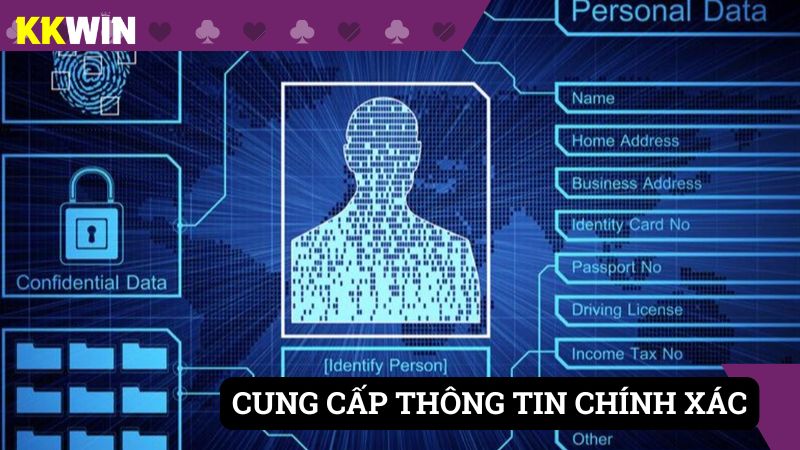 Cung cấp thông tin chính xác để rút tiền thưởng