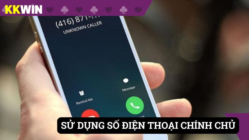 Người chơi phải tích hợp SĐT chính chủ